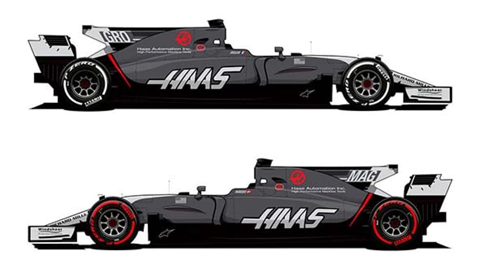 Haas apresenta nova pintura para temporada 2017