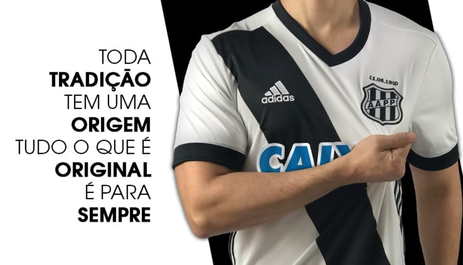Ponte Preta resgata origem e faixa na nova camisa muda de lado