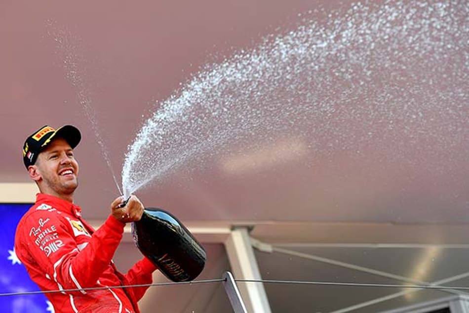 Vettel venceu mais uma: “Tive de ser paciente”