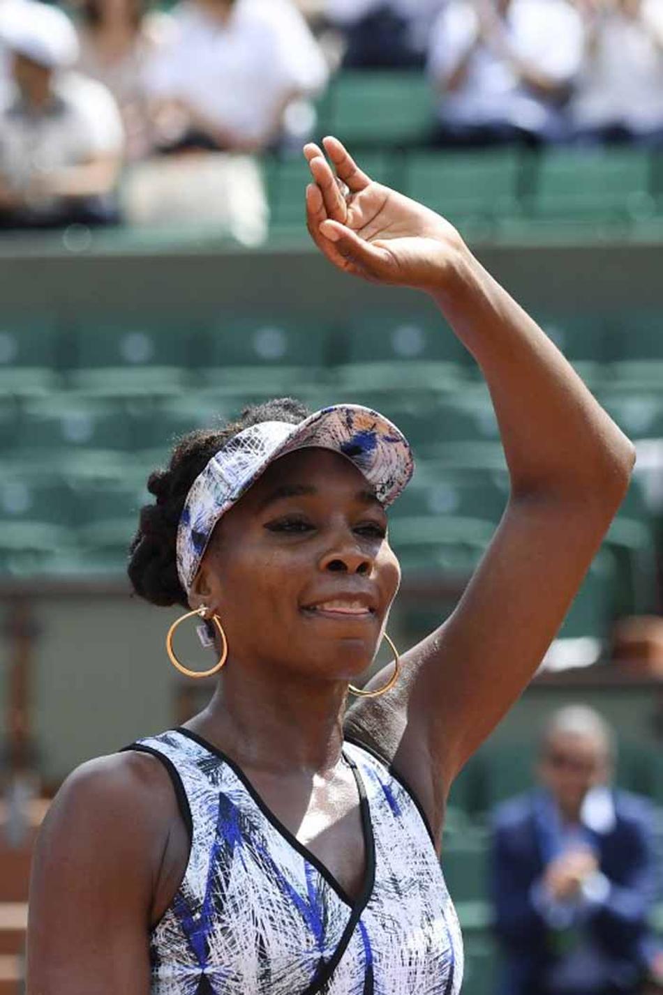Venus dá adeus ao sonho do título em Roland Garros