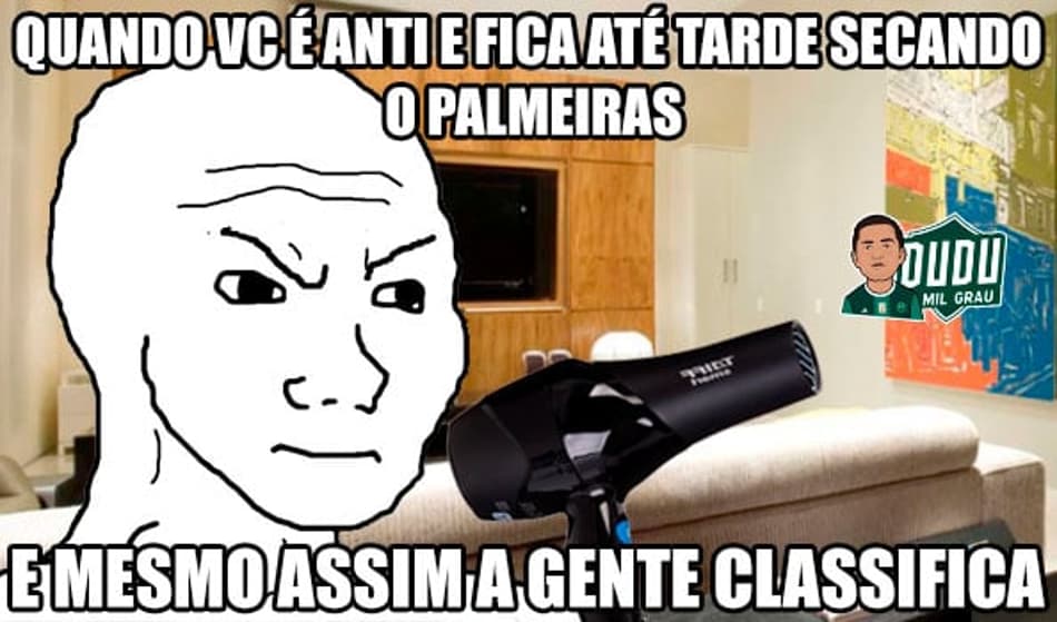 Os memes da classificação do Palmeiras às quartas da Copa do Brasil