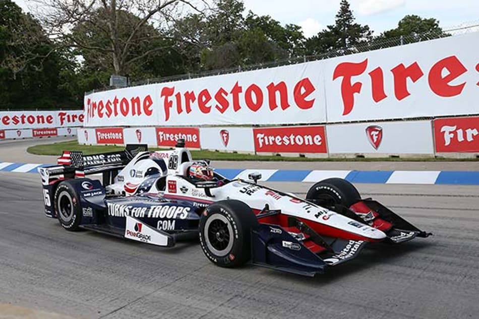 Graham Rahal venceu as duas corridas de Detroit