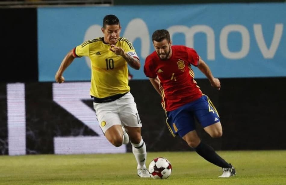 Em amistoso equilibrado, Espanha e Colômbia ficam no empate