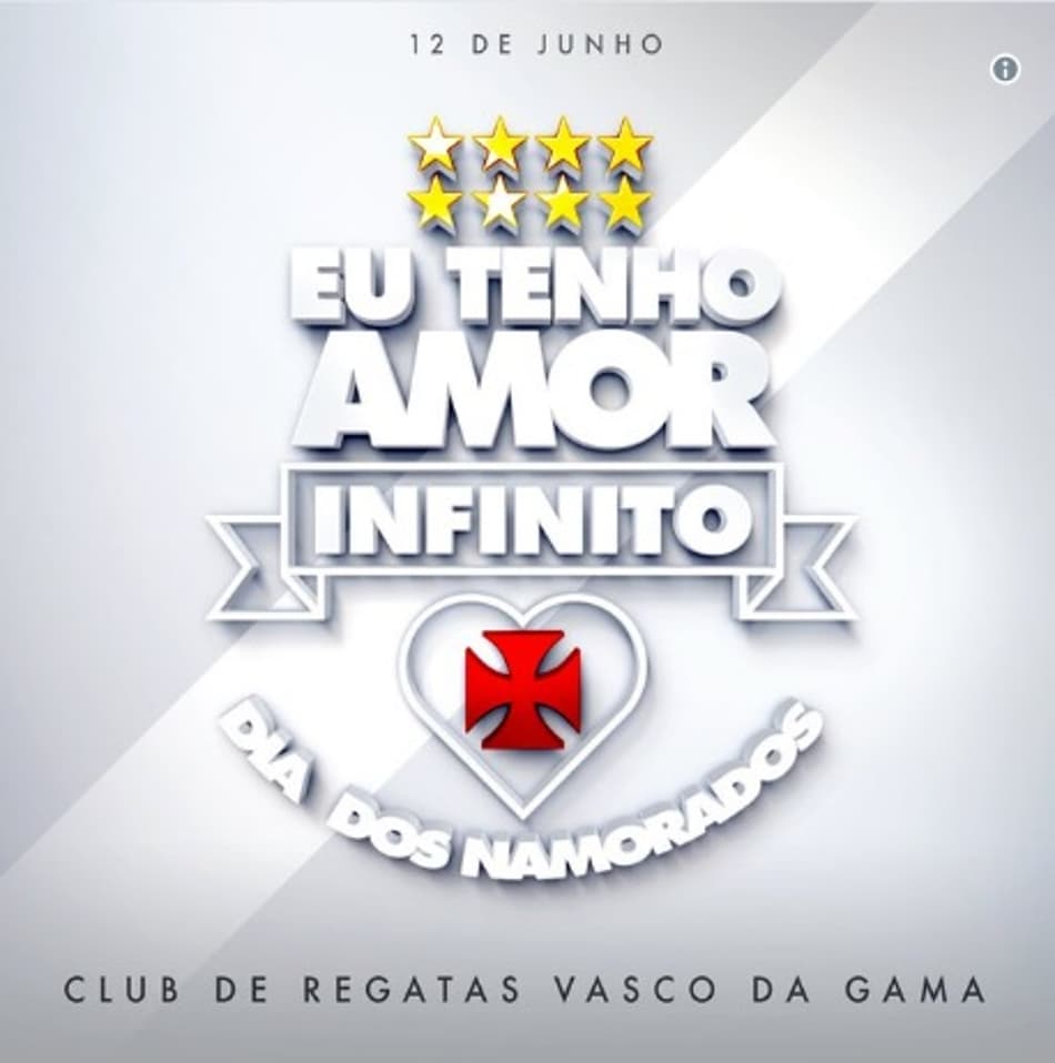 Em rede social, Vasco celebra o Dia dos Namorados