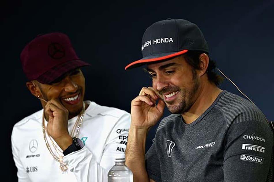 Hamilton e Alonso felizes por Kubica