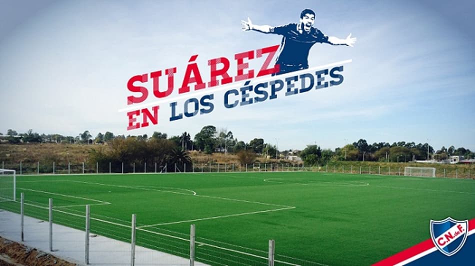 Campo sintético de CT do Nacional levará nome de Luis Suárez