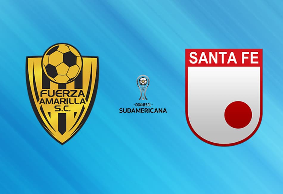 Em jogo de gols rápidos, Fuerza Amarilla empata com o Santa Fe pela Sul-Americana