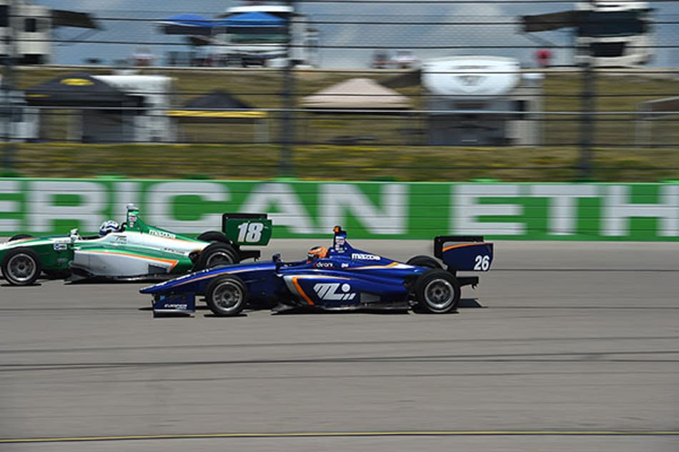 Mais uma vitória de Matheus Leist: desta vez em Iowa, saindo de 10º para 1º