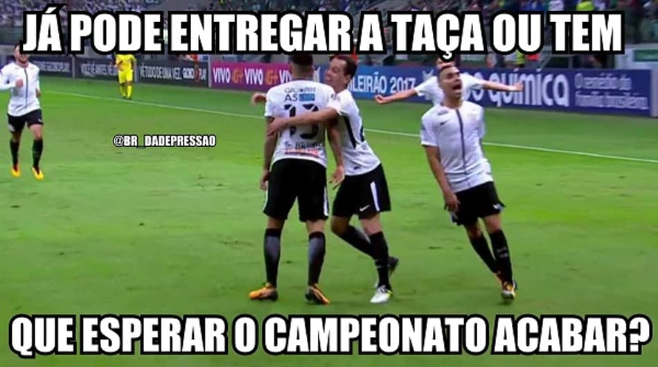 Os melhores memes da vitória do Corinthians diante do Palmeiras