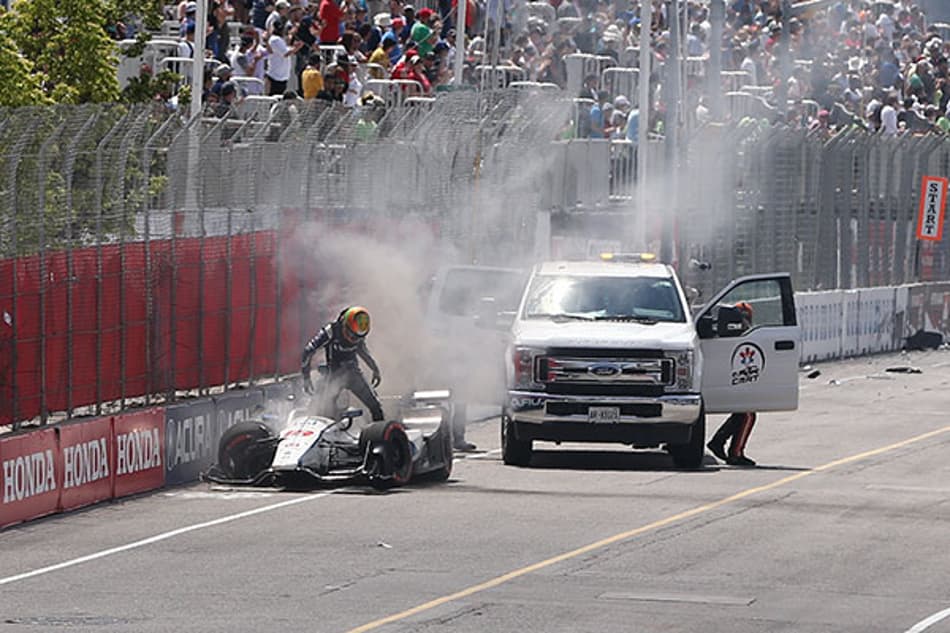 Indy: Esteban Gutierrez bate forte e pode não disputar a corrida deste domingo