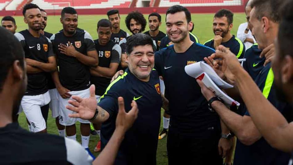 Emirados Árabes: Maradona vai à loucura com gol nos acréscimos; Confira