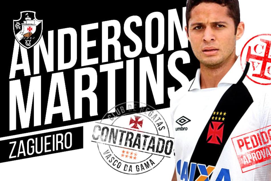 Anderson Martins foi anuncia pelo Vasco nesta quinta-feira. Confira a seguir&nbsp;
