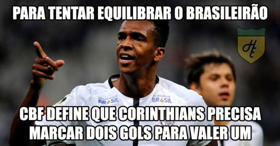 Gol mal anulado do Corinthians gera enxurrada de memes na web
