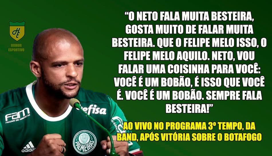 Declarações de Felipe Melo chamaram atenção após o retorno ao futebol brasileiro