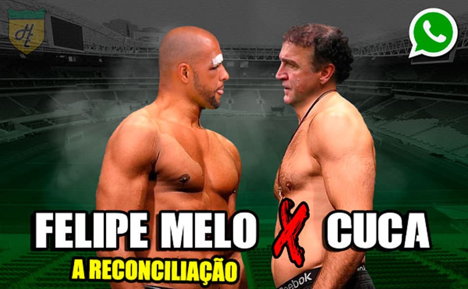 Vazou! Áudio da reconciliação de Cuca e Felipe Melo viraliza na web
