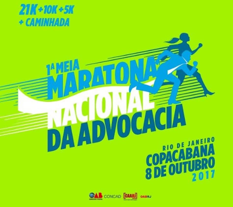 Inscrições para a 1ª Meia Maratona Nacional da Advocacia têm preço promocional até 9 de agosto