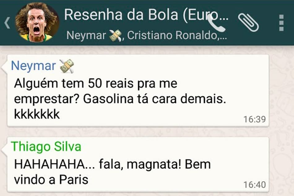 WhatsApp da Zoeira 41: a resenha dos boleiros após a saída de Neymar