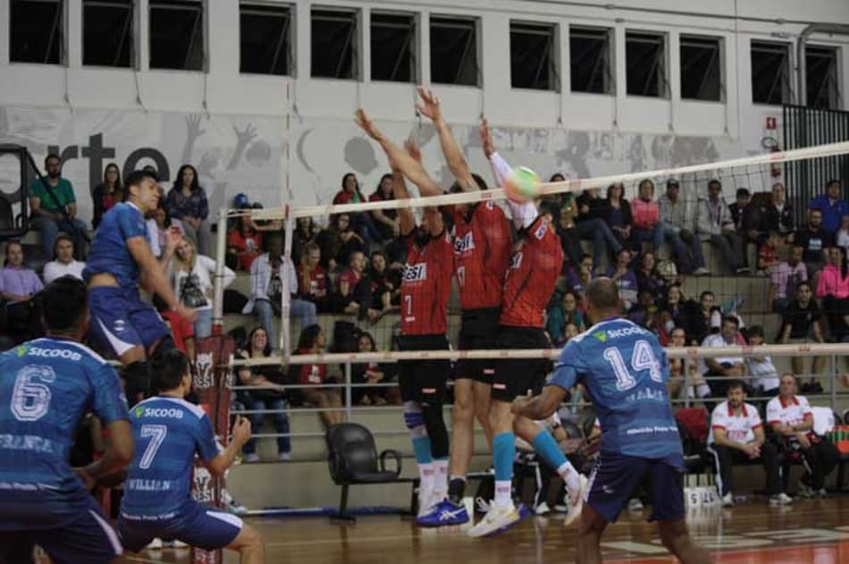 Sesi-SP vence Vôlei Ribeirão na abertura do Paulista