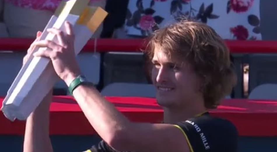 Zverev surpreende Federer e leva o troféu em Montreal