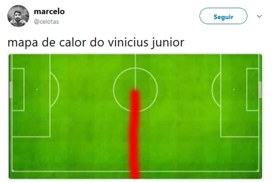 Vinicius Júnior fica apenas 8 minutos em campo e vira piada na web