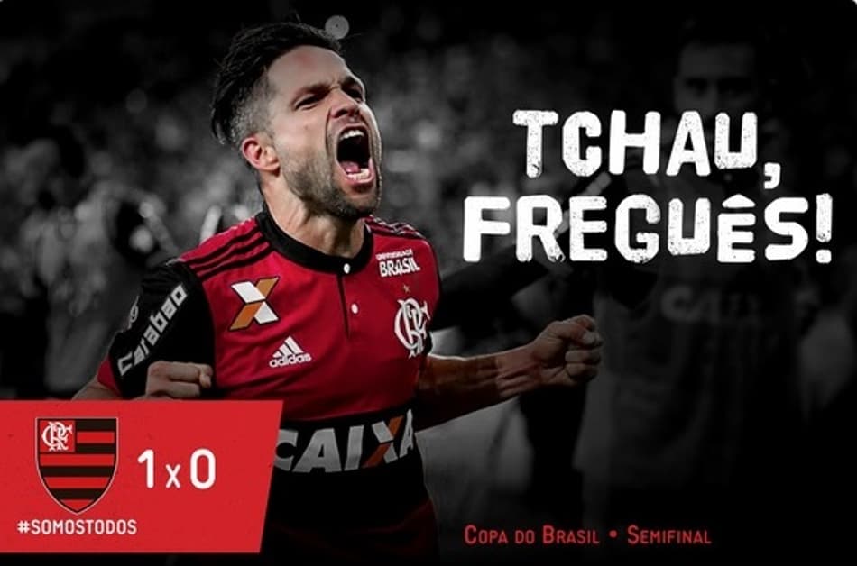 Flamengo usa redes sociais para provocar o Botafogo: ‘Tchau, freguês’