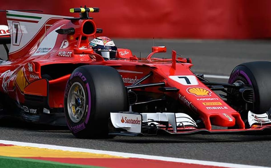 F1: Raikkonen supera Hamilton e lidera primeira sessão em Spa-Francorchamps