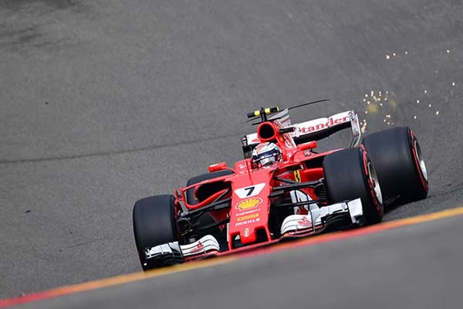 F1: Raikkonen faz recorde e Ferrari dobradinha no TL3 em Spa