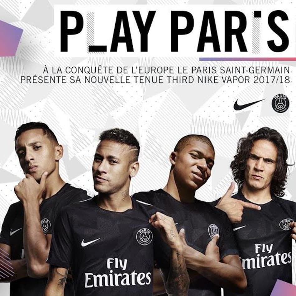 PSG lança terceira camisa com camuflagem e Mbappé já de garoto-propaganda