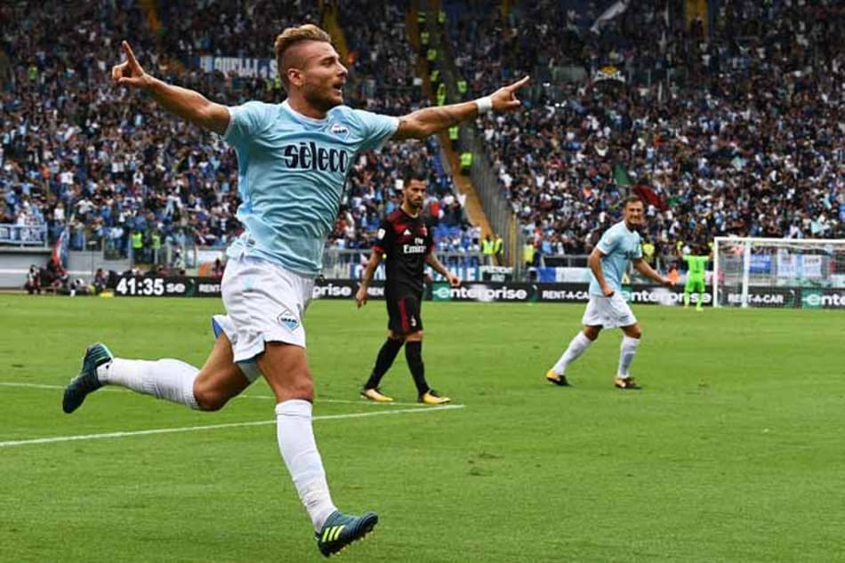 Immobile faz três, e Lazio passeia para cima do Milan no Italiano
