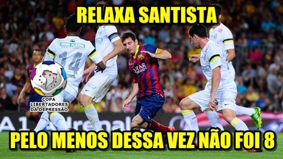 Rivais não perdoam eliminação do Santos para o Barcelona; veja os memes