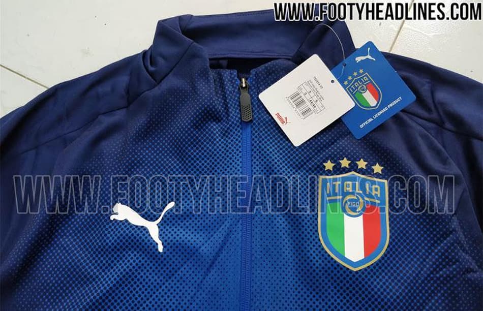 Novo agasalho da seleção italiana é revelado e confirma alteração no escudo