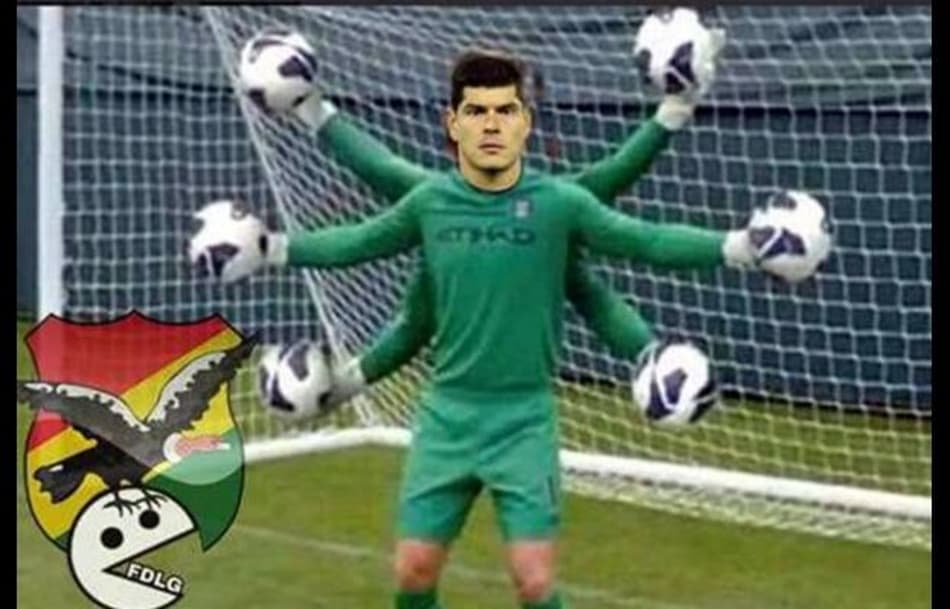 Torcida boliviana exalta atuação do goleiro Carlos Lampe com memes