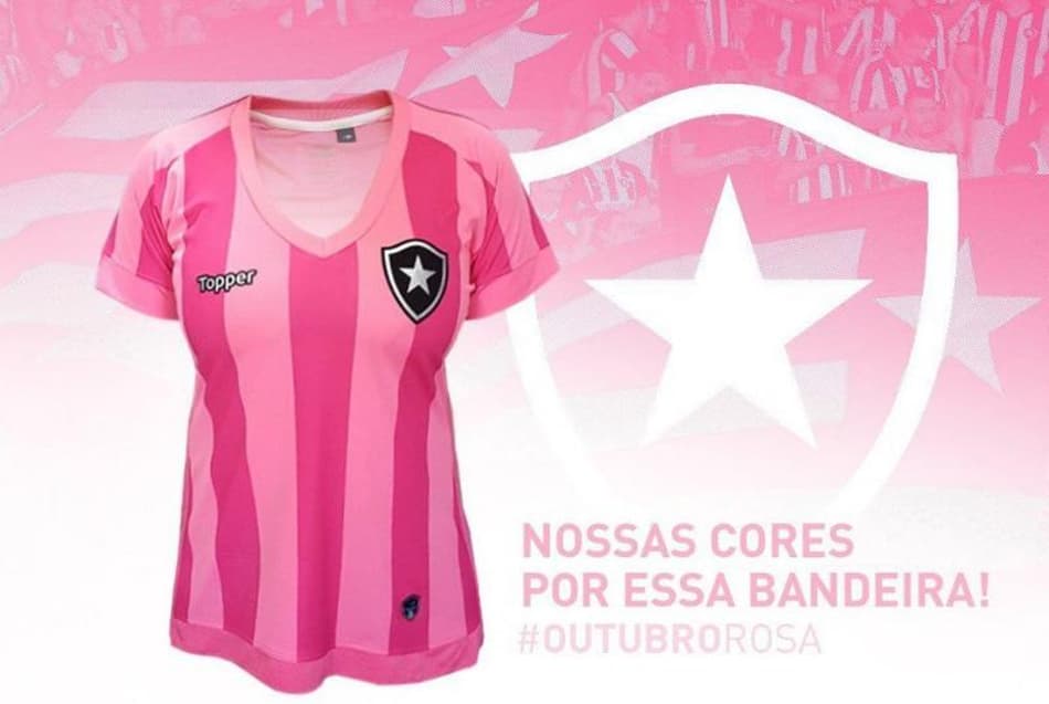 Botafogo e Grêmio lançam camisas em alusão ao Outubro Rosa