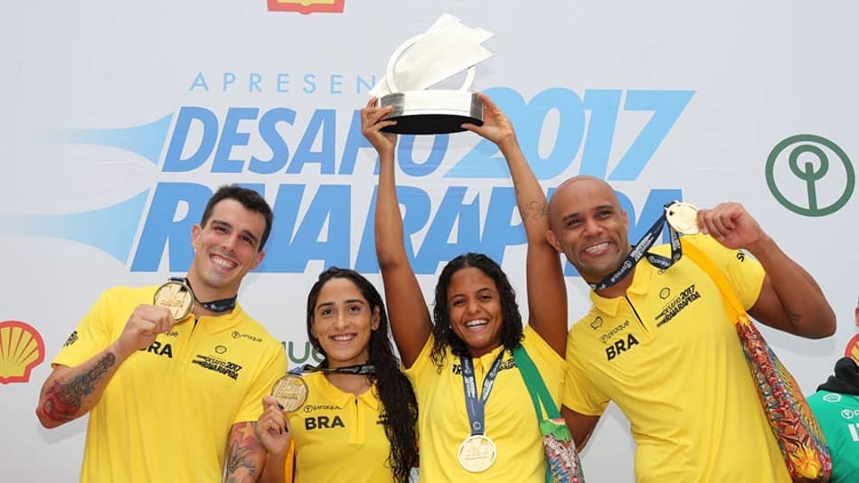 Com equipe mista, Brasil é tetracampeão do Raia Rápida