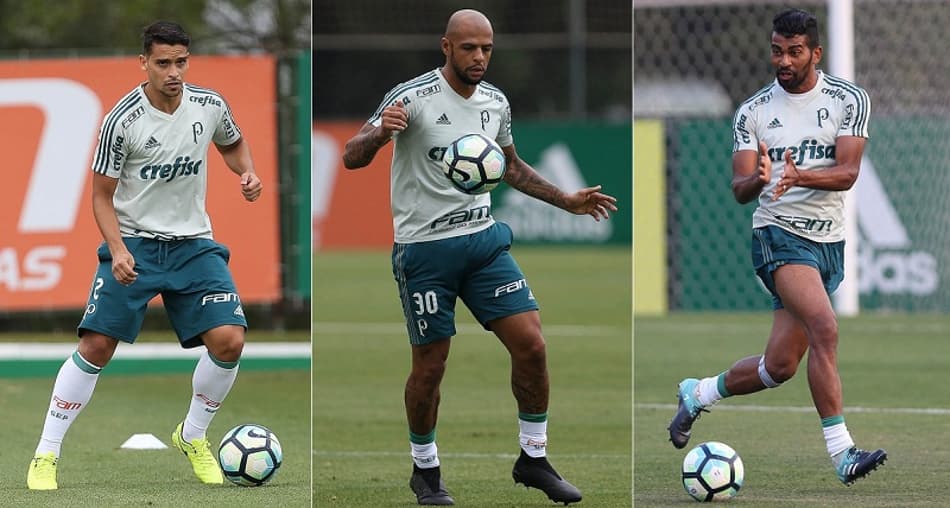 Jean, Felipe Melo, Thiago Santos: os candidatos à vaga no meio do Verdão