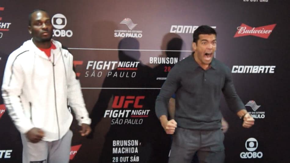 UFC São Paulo: Lyoto surpreende e grita após encarada com Brunson