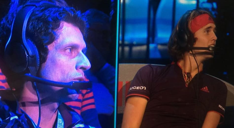 Melo e Zverev se trollam por regra de ajuda técnica no Next Gen Finals