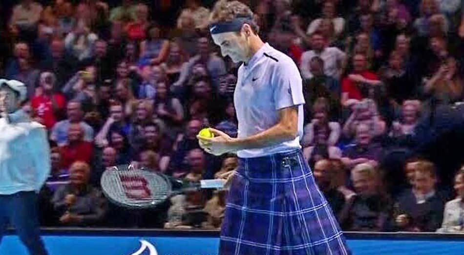 Roger Federer de kilt