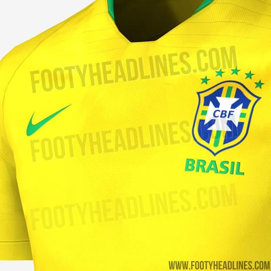 Provável nova camisa da Seleção Brasileira para 2018 circula na internet
