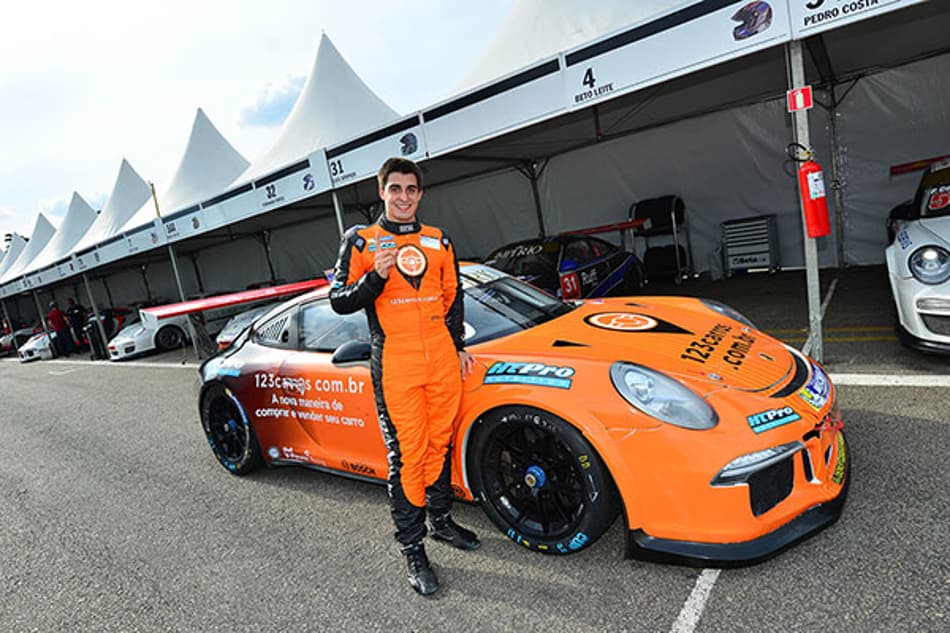 Porsche GT3 Cup: Rodrigo Baptista é o pole na preliminar da F1 em Interlagos