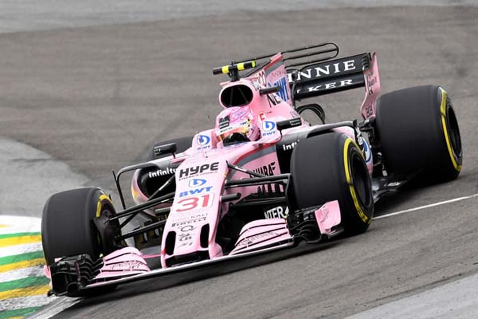 GP BRASIL: Cinco posições atrás de Perez no grid, Ocon não passou para o Q3