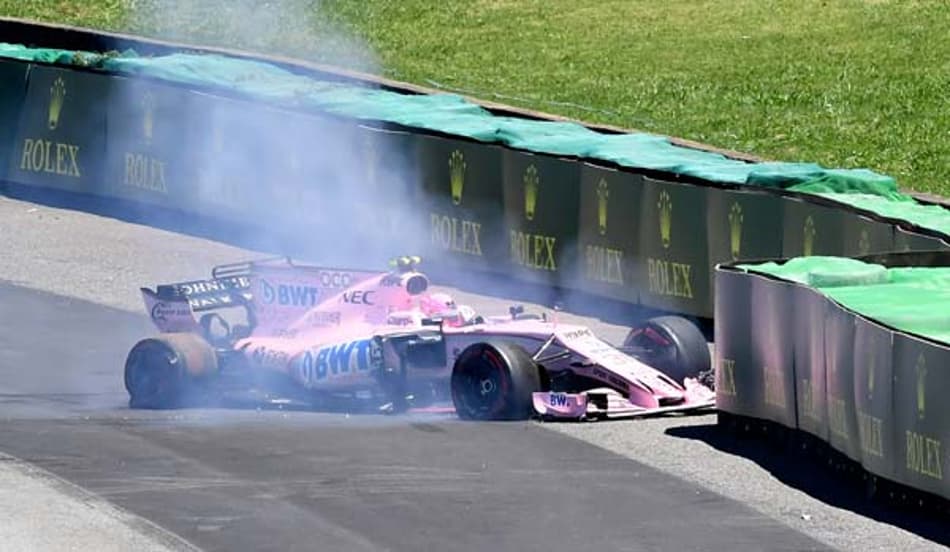 Depois de 27 corridas sem abandonos na F1, Ocon não terminou o GP do Brasil