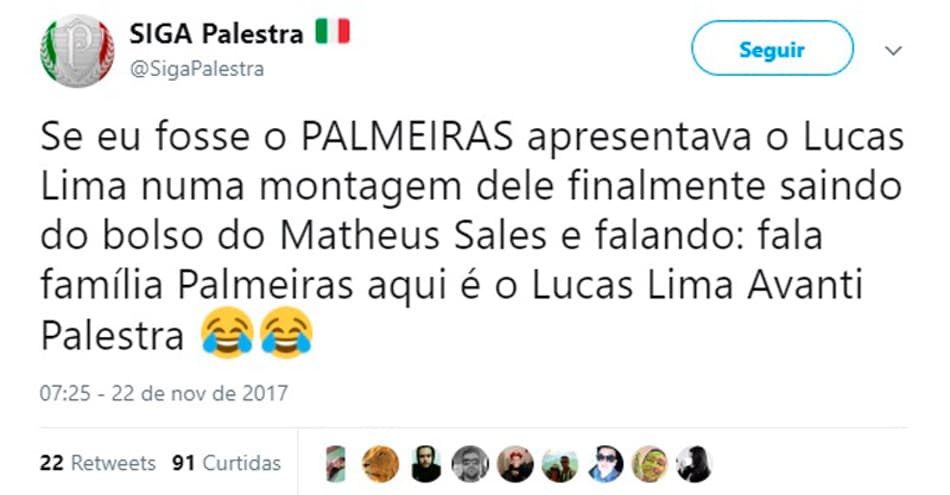 A repercussão entre os palmeirenses da possível contratação de Lucas Lima