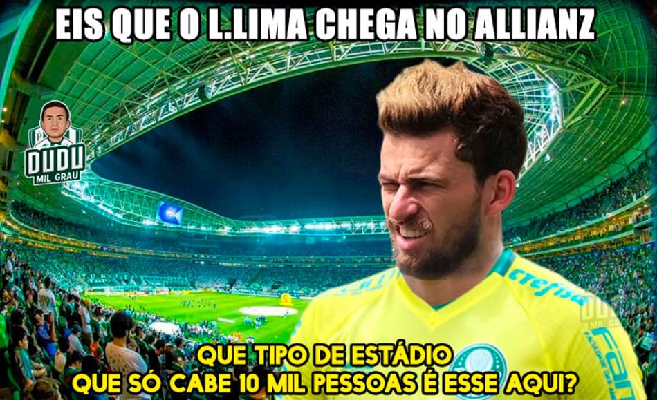 Com provocações ao Santos, palmeirenses brincam com contratação de Lucas Lima
