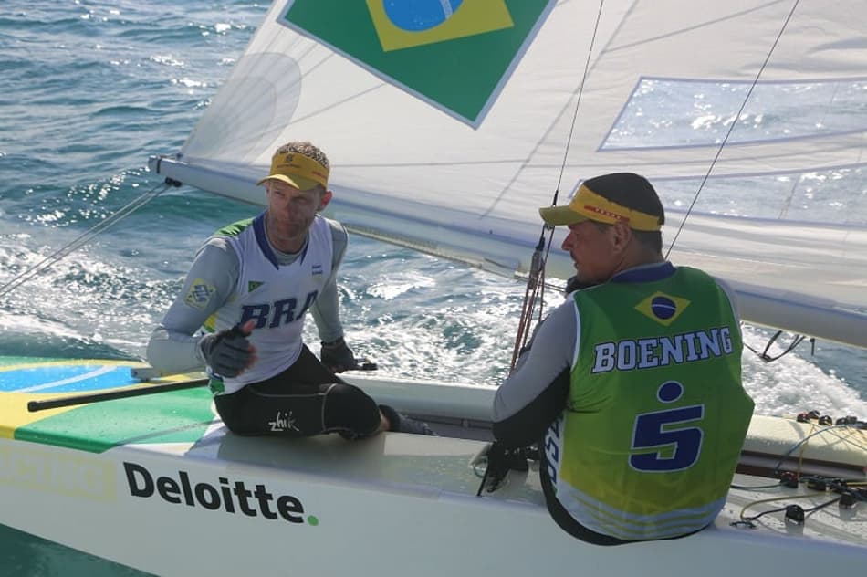 Brasileiro Robert Scheidt tem bom início no SSL Finals, nas Bahamas