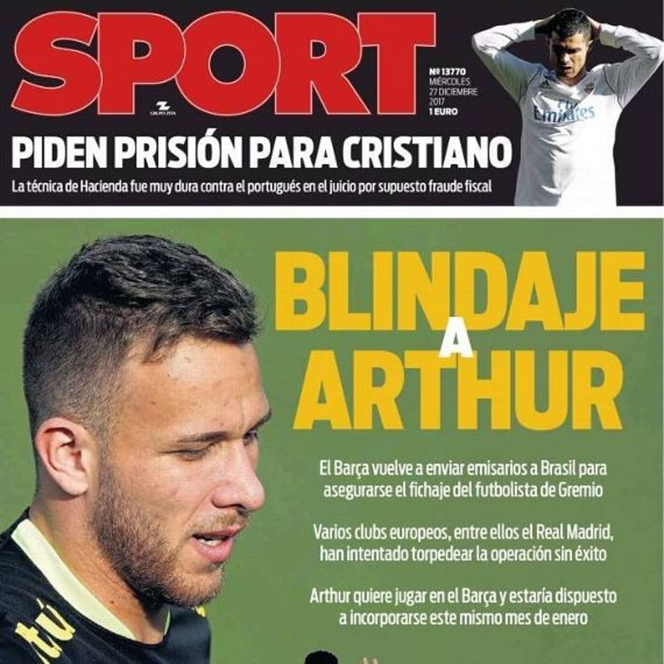 Barcelona blinda interesse de outros clubes da Europa em Arthur, informa jornal
