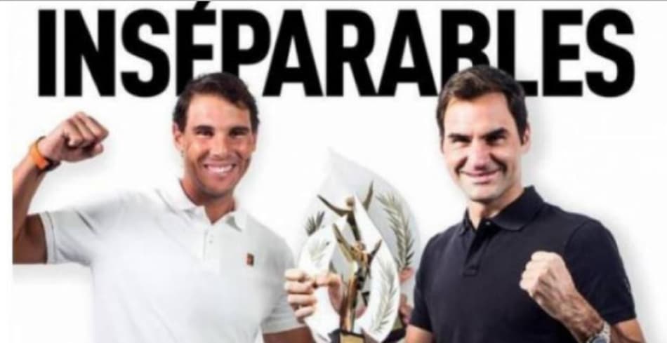 Federer e Nadal dividem prêmio de Melhor Atleta do ano do L´Equipe
