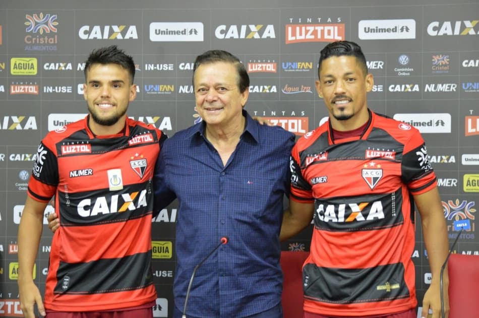 Novos reforços são apresentados no Atlético-GO: Rodrigo e Tomas Bastos