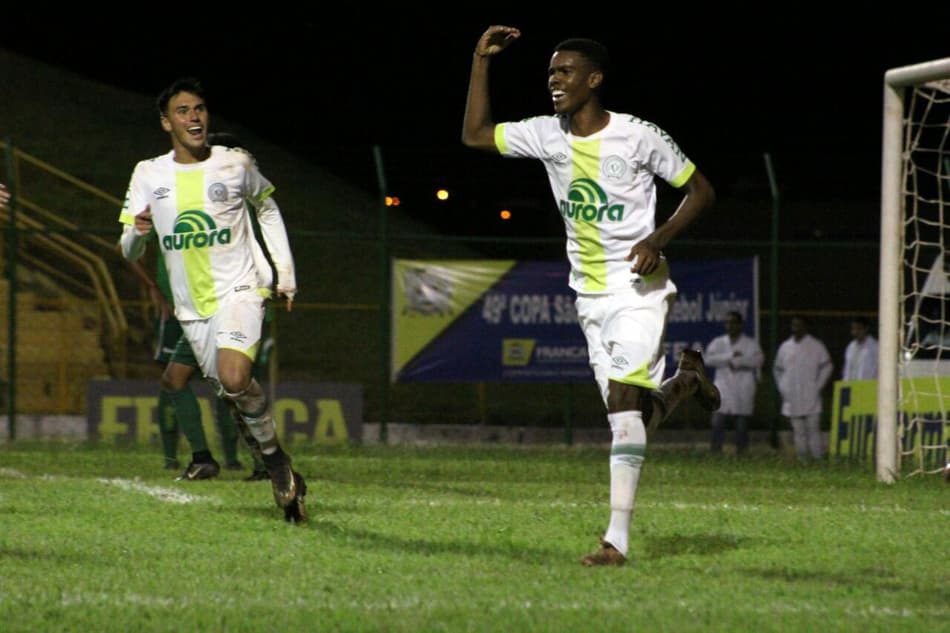 Diretor e técnico da Chapecoense comemoram classificação para a segunda fase da Copinha