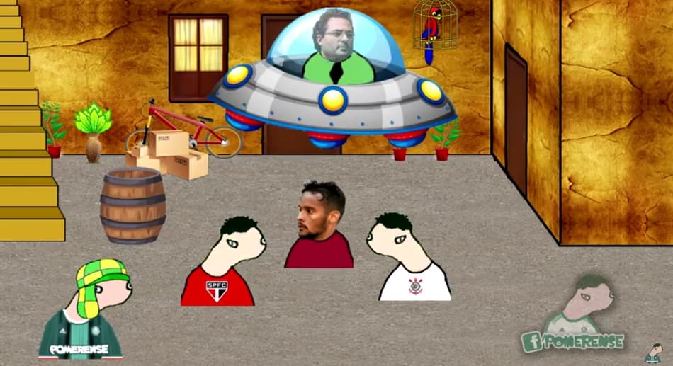 Gustavo Scarpa e o Chaves palmeirense
